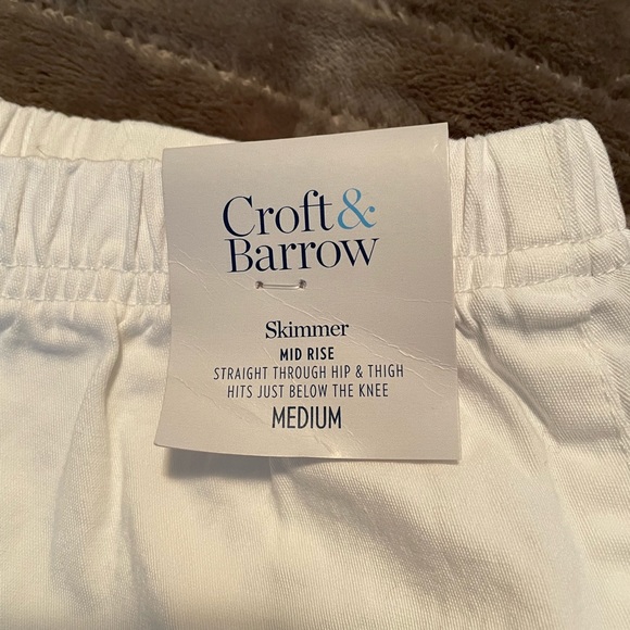 croft & barrow Pants & Jumpsuits Croft Barrow Skimmers White